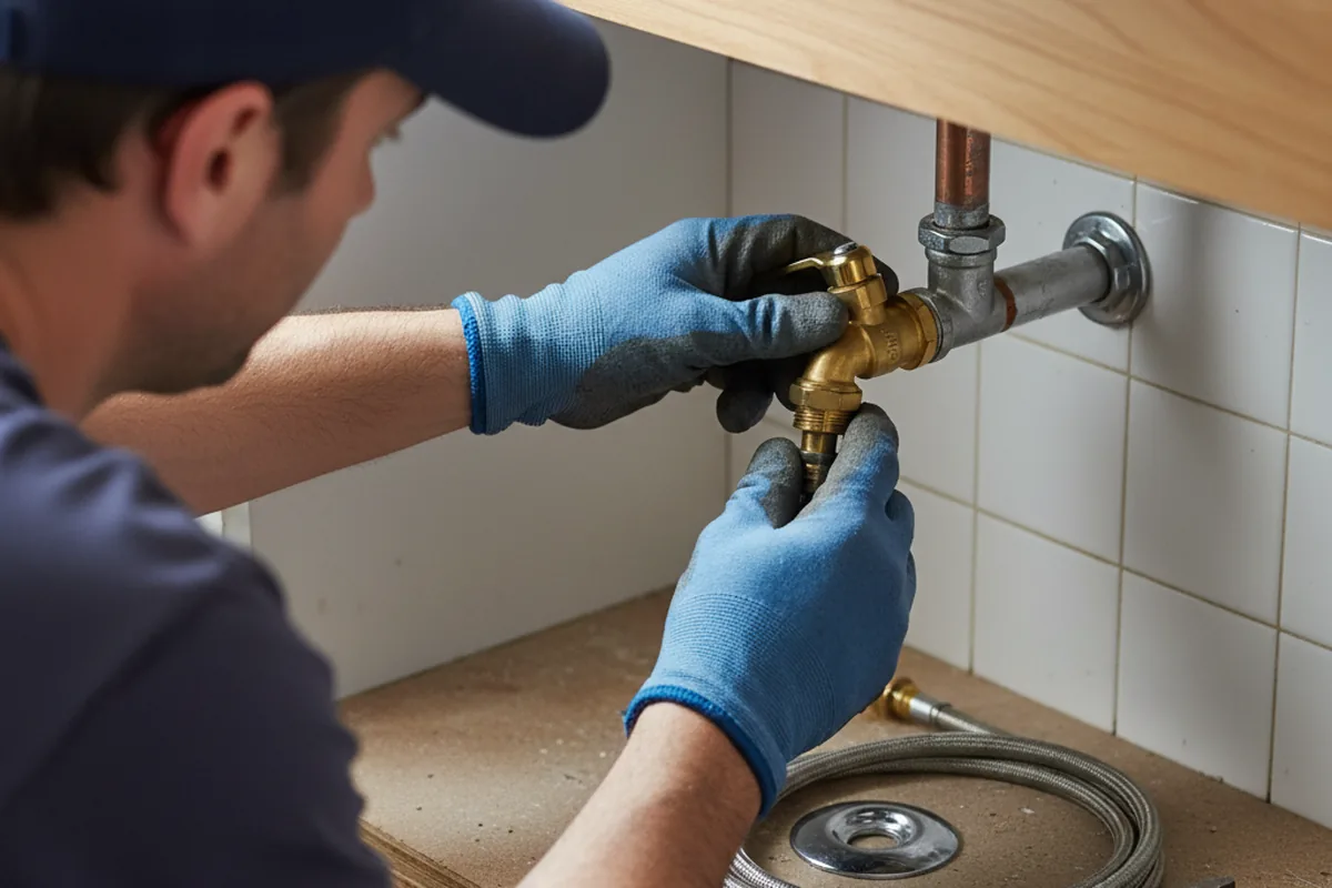Shutoff valve and fitting work during Faucet and Fixture Repair in Greenwood